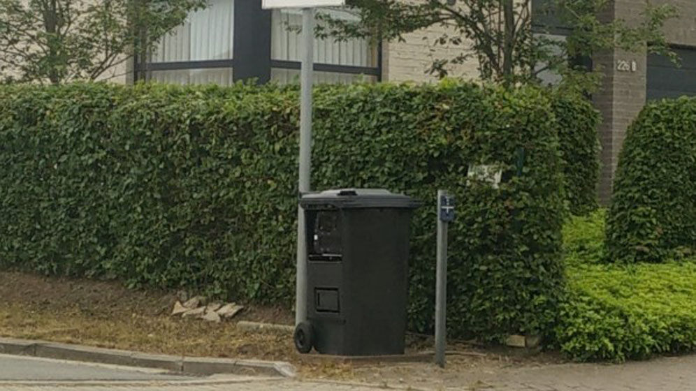 Radar poubelle dans la rue